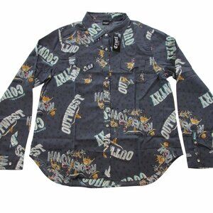 Cruel Denim Women's Long Sleeve Western Rodeo Print Snap Shirt